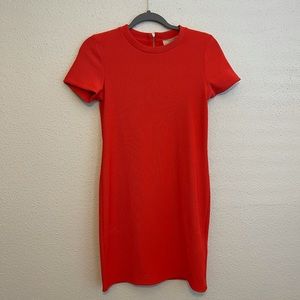 NWOT Red Bodycon Zara Dress Ribbed Size S